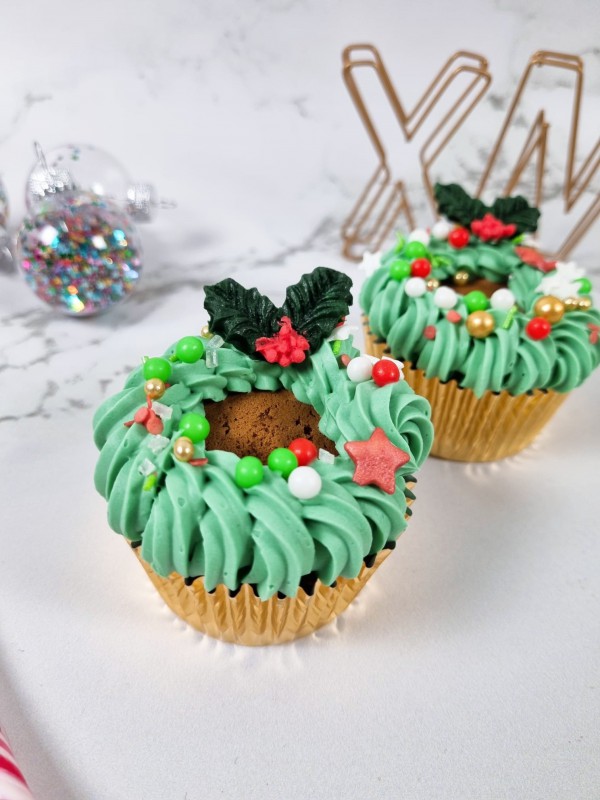 KERSTcupcakes versieren