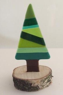 Workshop kerstboompje van glas