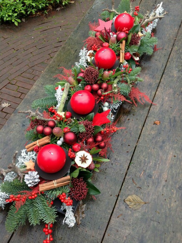 Bloemschikken voor Kerstmis (inclusief materialen)