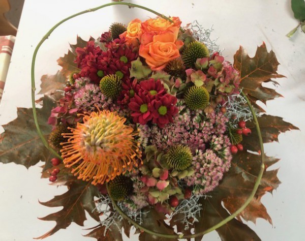 Bloemschikken in 4 seizoenen op donderdag